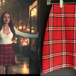 RIVERDALE WARDROBE USED ON SCREEN MADELAINE PETSCH CHERYL BLOSSOM SKIRT PROP